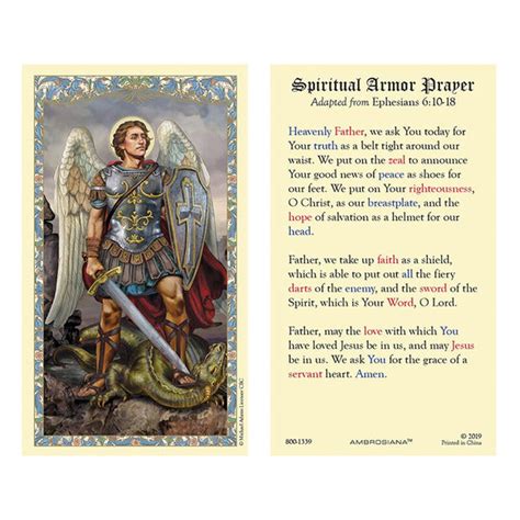 Spiritual Armor Prayer – The Catholic Gift Store