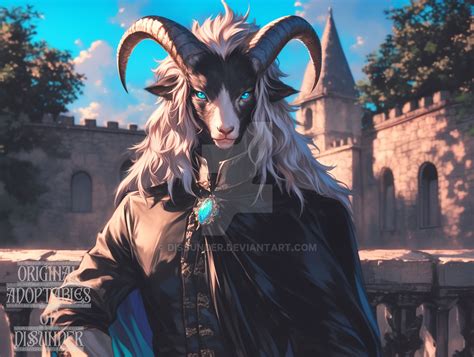 Baphomet Goat Anthro Fantasy Dnd Adoptable Art Hd By Dissunder On