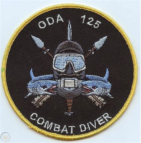 1st Special Forces Group Oda 125 Combat Diver Scuba Team Patch Stemma