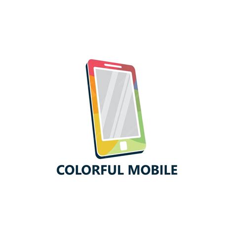 premium vector colorful mobile logo template design vector emblem