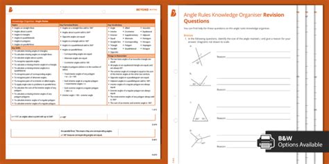 👉 Angle Rules Knowledge Organiser And Revision Questions Ks3 Maths Beyond