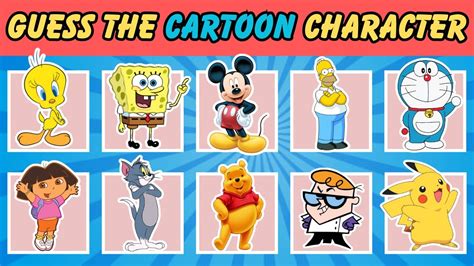 GUESS THE CARTOON CHARACTER IN 3 SECONDS CARTOON CHARACTER QUIZ