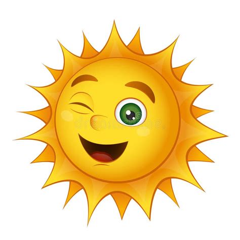 Sol Sonriente Del Vector Ilustraci N Del Vector Ilustraci N De Vector