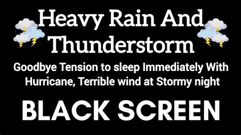 Goodbye Tension to sleep Immediately With Hurricane, Terrible wind at Stormy night - YouTube