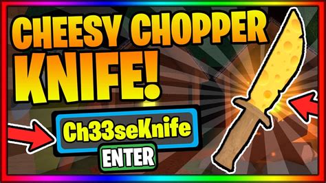 Code How To Get The Cheeseworth S Cheesy Chopper Knife Skin In