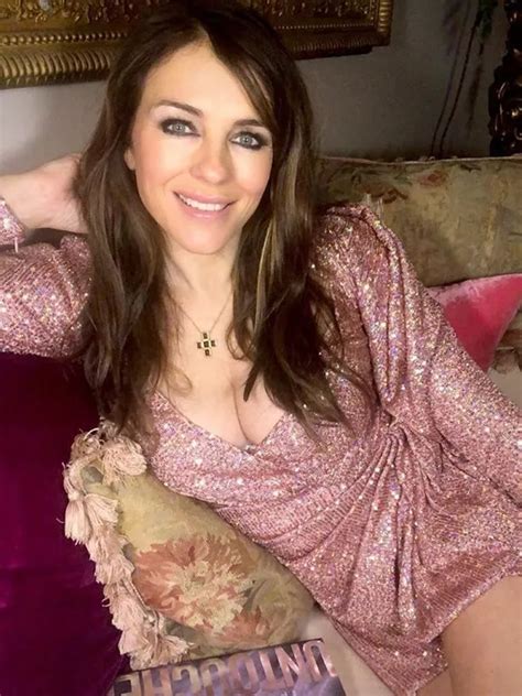 Liz Hurley Says She S Too Old To Wear Bikini In Public Despite