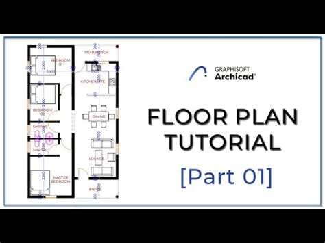 ArchiCAD 24 Floor Plan Tutorial Part 01 YouTube