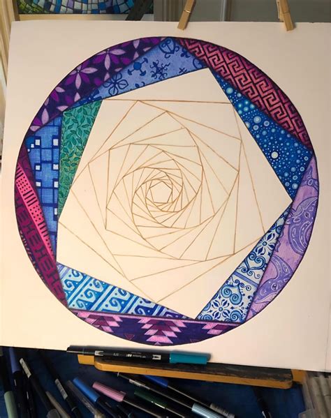 spot  mistake    sacred geometry spiral drawing
