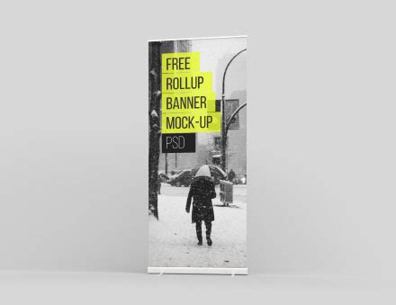 Free Rollup Mockup PSD