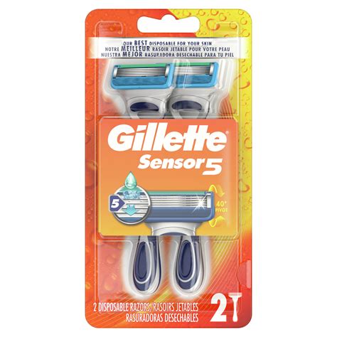 Gillette Sensor5 Comfort Mens Disposable Razors 2 Ct Walmart