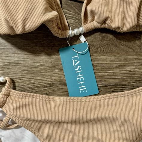Tashehe Women S Large Brown Ribbed String Bikini Thong Sexy Size Large Nwt Ebay
