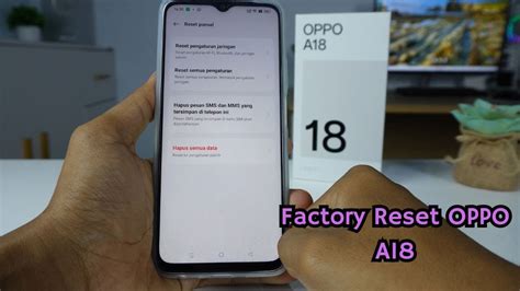 Cara Reset Data Pabrik Factory Reset Hp Oppo A Youtube