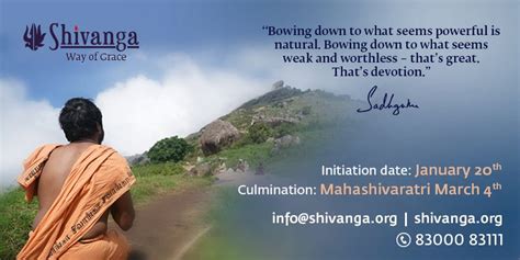 Isha Foundation On Twitter The Initiation Into Shivanga Sadhana Will