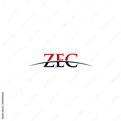 Initial Letter Zec Overlapping Movement Swoosh Horizon Logo Company