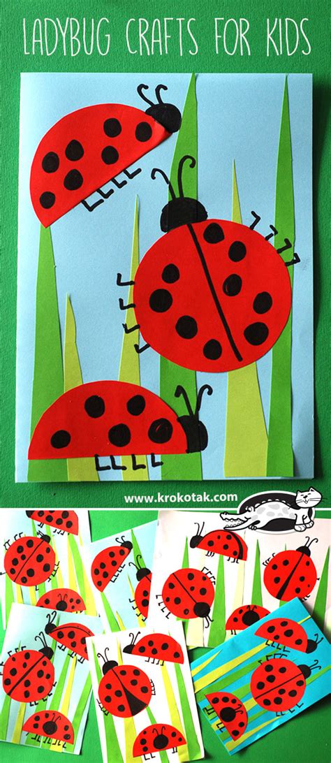 krokotak | Ladybug Crafts for Kids