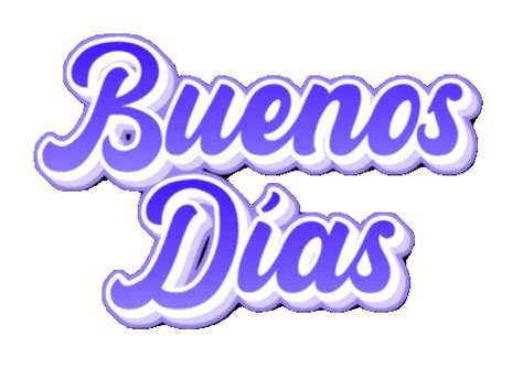 Buenos Días Letras Transparente Sticker - Buenos días letras ...