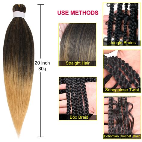 Buy Leeven Black Pre Stretched Professional Braiding Perm Yaki Hair