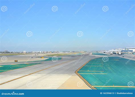 The Runway of Los Angeles LAX Airport. Editorial Stock Photo - Image of ...