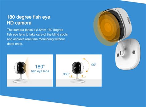 HD 1080P рыбий глаз IP камера беспроводная Wi-Fi Мини Сеть Камара ...