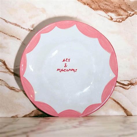 Sex And Macarons Dessert Plates Set Of Two Maison Flâneur