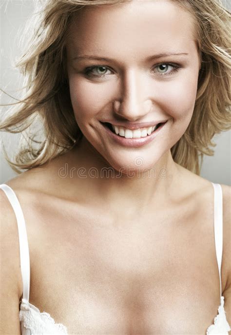 Beautiful And Brunette Girl On Dark Stock Photo Image Of Glamour Glamorous