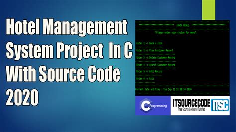 Hotel Management System Project In C With Source Code