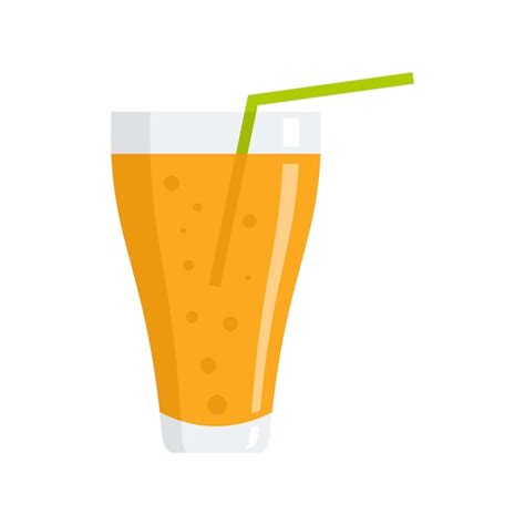 Premium Vector Drink Orange Juice Icon Flat Illustration Of Drink Orange Juice Vector Icon