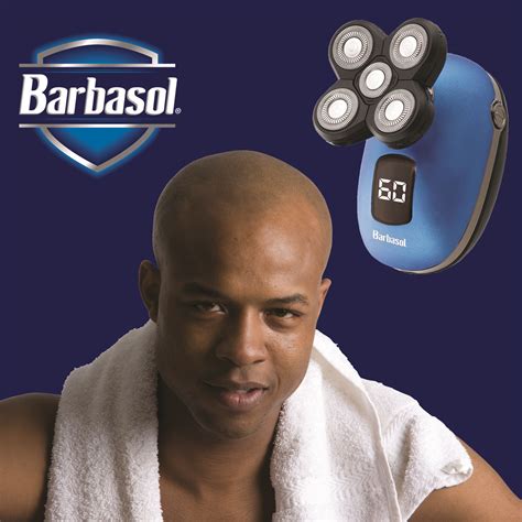 Rechargeable Lcd Screen Head Shaver Set Barbasol