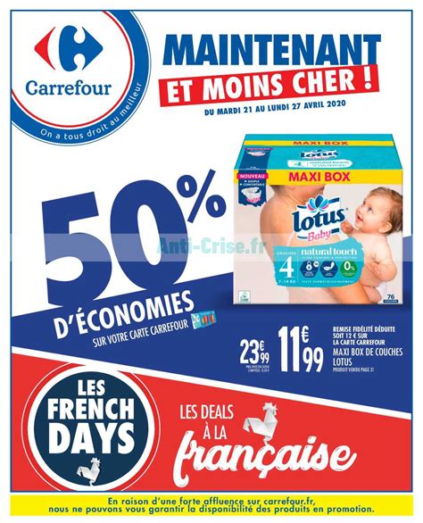 Anti Crise Fr Catalogue Carrefour Du 21 Au 27 Avril 2020CARREFOUR