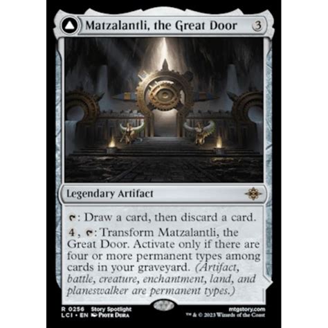 Matzalantli The Great Door LCI Rare MTG Cards WotC Shopee