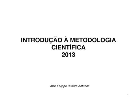 Ppt Introdu O Metodologia Cient Fica Powerpoint Presentation