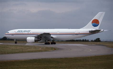 AIRCRAFT COLOUR SLIDE N1745 HOLIDAY AIRBUS A300 Reg TC RAA EBay