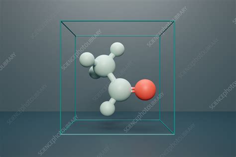 Acetaldehyde molecule, illustration - Stock Image - F040/8504 - Science ...