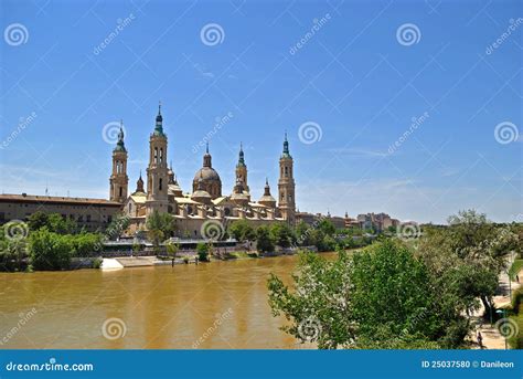 Basilica of Our Lady of the Pillar Stock Photo - Image of tower, faith: 25037580