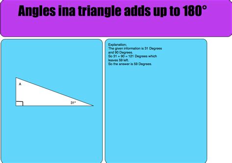 Room5: Angles in a triangle adds up to 180 degrees!