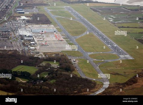 Aerial View Of Liverpool John Lennon Airport Stock Photo Alamy