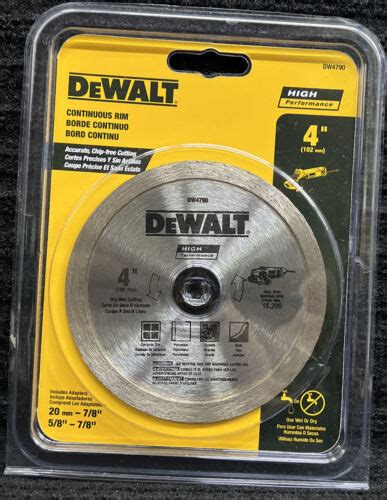 Dewalt Continuous Rim Dw Tile Blade X For Sale Online Ebay