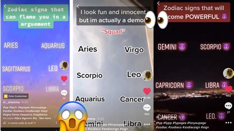 Tik Tok Zodiac Signs PELAJARAN