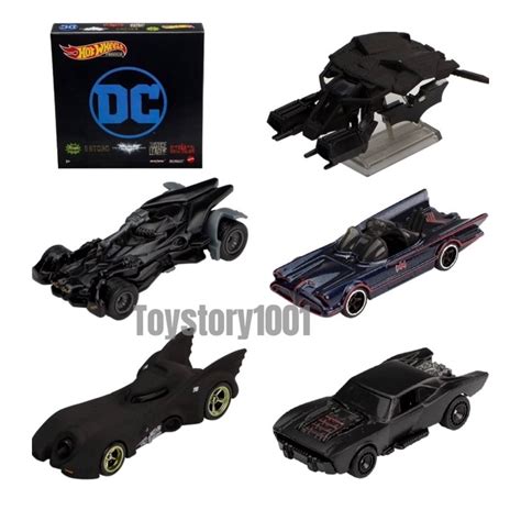 Ready Stock Hot Wheels DC Batman Box Set TV Series Batmobile Justice League Batmobile The Bat