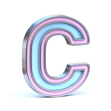 Golden Font Collection Letter C D Render Illustration Isolated On