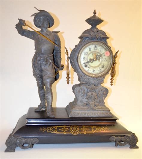 Sold Price Antique Ansonia Statue Clock Don Caesar Tands Unsigned