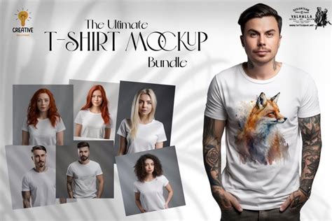 The ultimate t-shirt mock-up collection, over 200 models