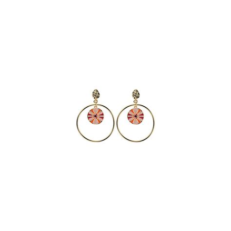 Achat Boucles D Oreilles Les Cadettes Sunrise Finition Dor E Et Laque