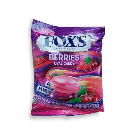 Jual Foxs Crystal Clear Berries Fruit Fruity Mints Oval Candy 125gr