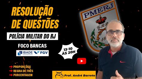 Aul O Resolu O De Quest Es Pmerj Prof Andr Barreto Youtube