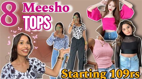 Huge Meesho Top Haul Under Rspinterest Inspired Tops Try On