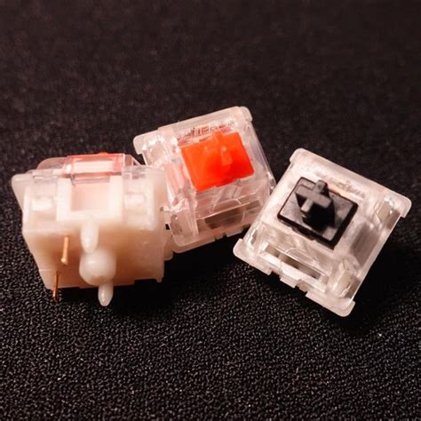 [Silent Linear] Gateron Silent Red RGB Switch (5-pin) Black Keyboard ...