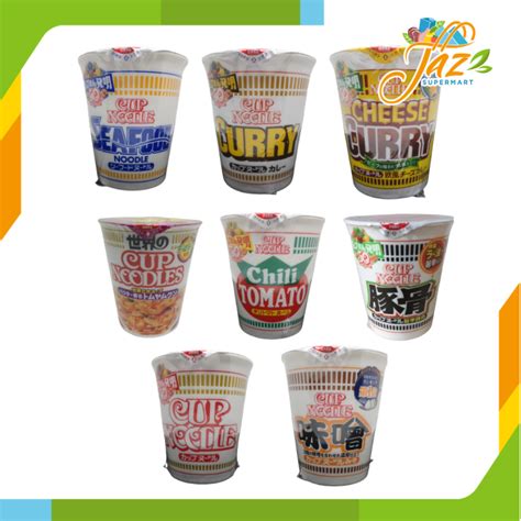 Nissin Cup Noodles Seafood Original Soy Sauce Curry Cheese Currymiso