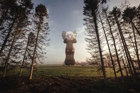 Огромный "компаньон" KAWS пролетел над Англией
