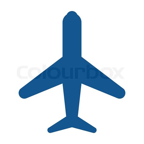 Icon - plane - blue | Stock vector | Colourbox